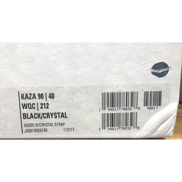 Jimmy Choo Kaza Suede Crystal-Buckle Booties Size 40/ USA 9.5 NWB - Picture 13 of 14